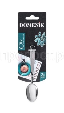 Ложка чайная CITY (2шт) DMC092 /12шт/DOMENIK Ложка чайная CITY (2шт) DMC092 /12шт/DOMENIK