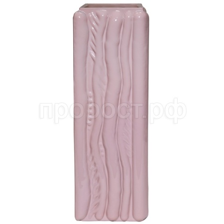 Ваза Квадрат Кора h30 12*12см розов 200/300-15/072983