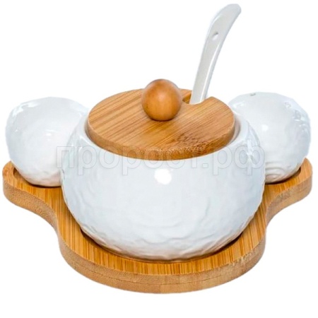 Набор д/сервировки Роза на поставке (сахарница 250мл+солонка+перечница) 193-48022 /18шт/PSF Набор д/сервировки Роза на поставке (сахарница 250мл+солонка+перечница) 193-48022 /18шт/PSF