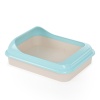 Туалет для кошек Мур мяу глубокий с бортом голубой Туалет для кошек Мур мяу глубокий с бортом голубой
