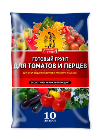 Грунт Агроном для томатов и перцев 10л (5шт)
