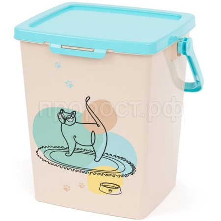 Контейнер д/корма Мур-мяу 5,5л с замком/12шт/М8623 Контейнер д/корма Мур-мяу 5,5л с замком/12шт/М8623