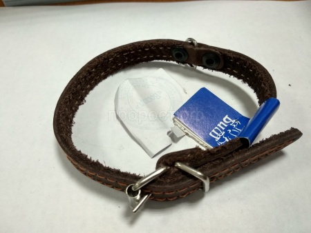 Ошейник кожа 15мм с украшением на фетре 38-40см/40489 Ошейник кожа 15мм с украшением на фетре 38-40см/40489