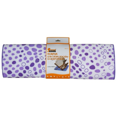 Коврик д/сушки посуды 40*50см микрофибра 310261/10шт/Рыжий Кот