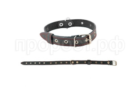 Ошейник кожа 25мм 1сл Стандарт безразмерный до 56см/010125 Ошейник кожа 25мм 1сл Стандарт безразмерный до 56см/010125