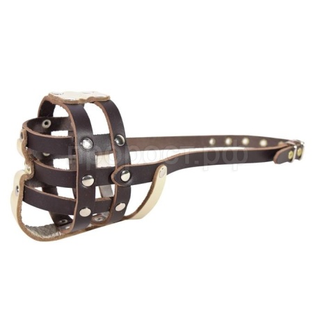Намордник для собак кожа  №1 28-6см Намордник для собак кожа  №1 28-6см