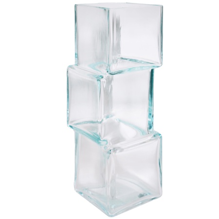 Ваза Квадрат Смещенный h30 10*10см прозр 6360/300С/072986