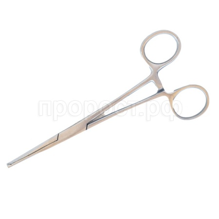 Инструмент Зажим кровоостанавливающий 160мм З-5-1, К-17-401  1*2зубый, изогнутый/ВИК