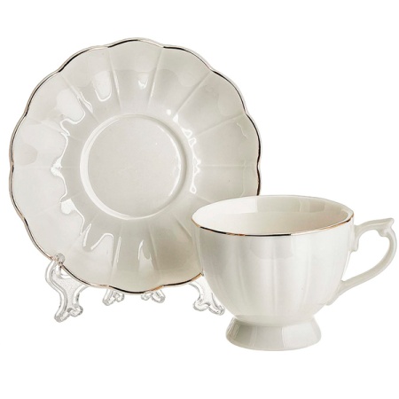 Набор кофейный "Шармель" 4 предмета (2 чашки 110мл+2 блюдца) фарфор Ф5-050В/2 /36шт/ Beatrix